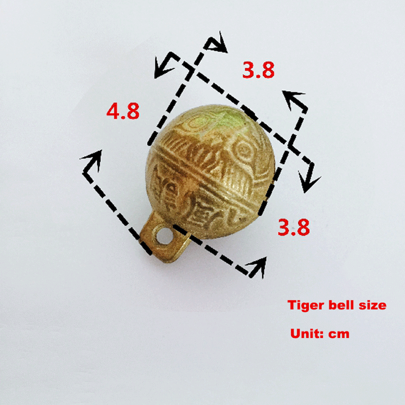 Cloche cheval réglable en cuivre pur, fabrication de selle pour chien, fournitures cavalier