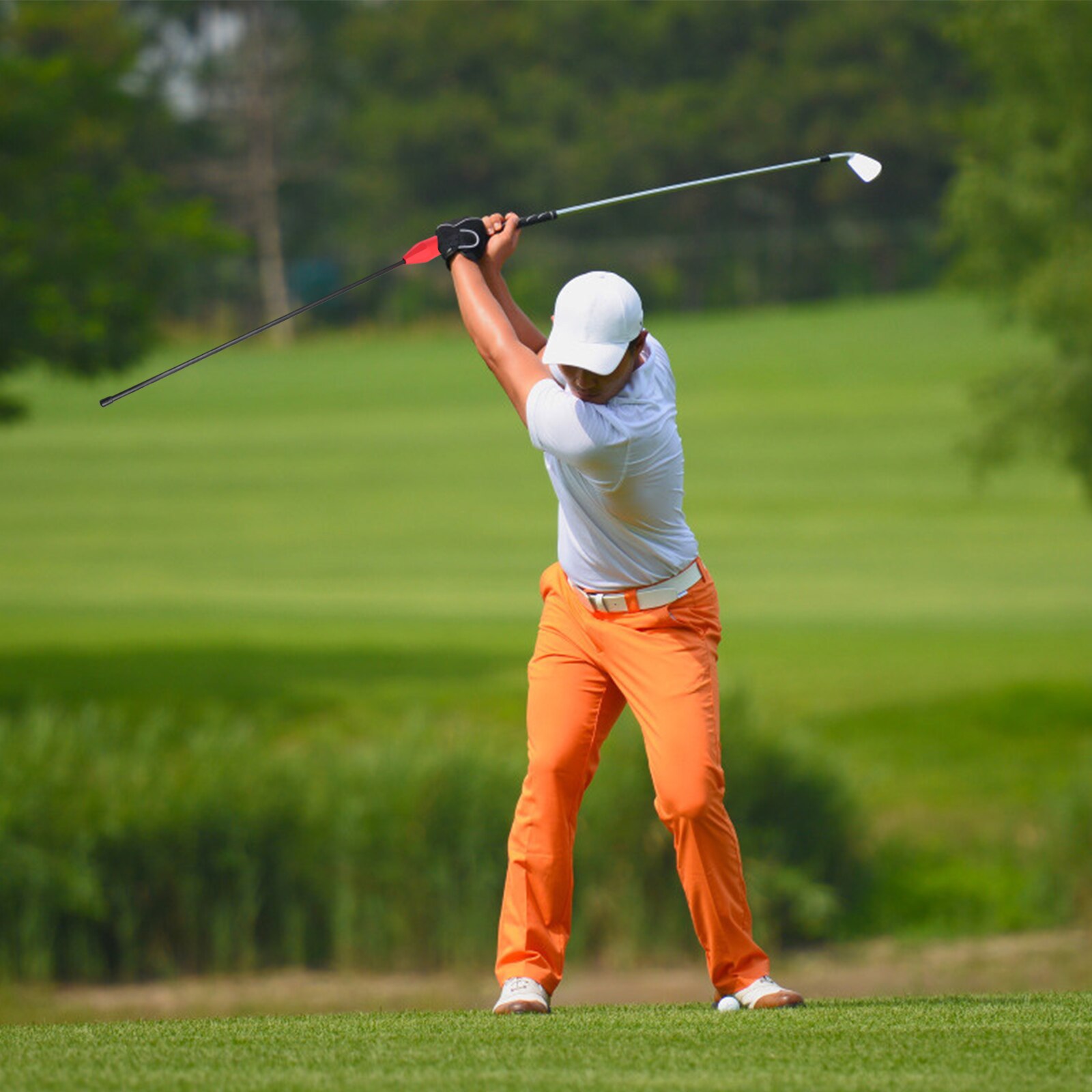 golf trening swingu golfowego pomoc moc dla siły tempo równowagi golf rozgrzewka kij