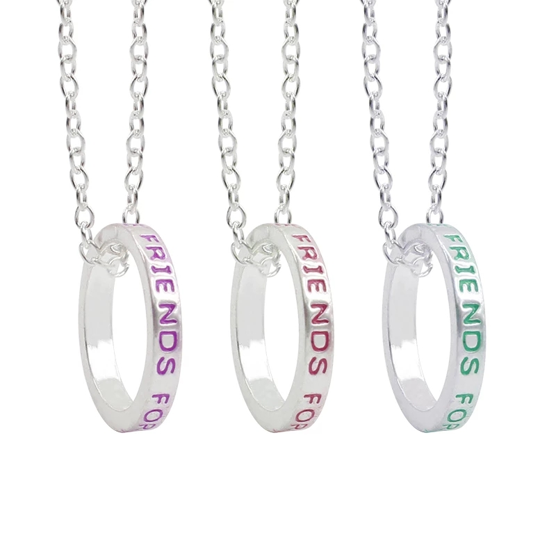Paar Roze Blauw Hart Gebroken Beste Vrienden Ketting Hanger Ketting BFF Vriendschap Leuke Sieraden Cadeaus Voor Kinderen 2 stks/set: Silver Plated