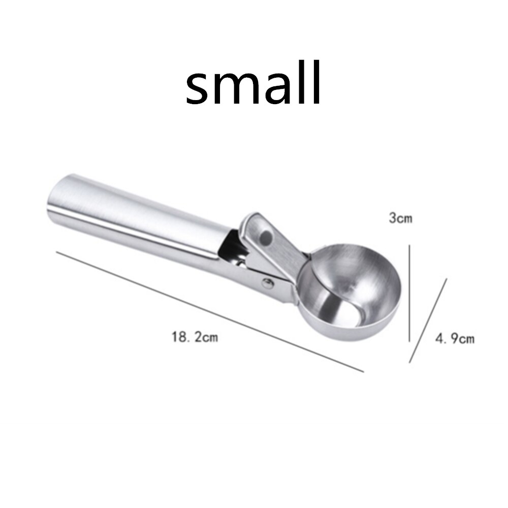 Cuchara de helado de acero inoxidable, utensilio para galletas, utensilios de cocina, palitos para puré de patatas, sandía y fruta: Packing box small