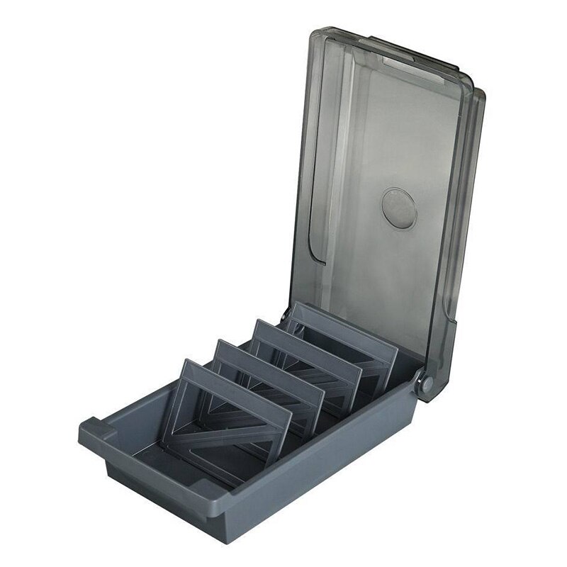 Abs Zwart Grote Capaciteit Desktop Visitekaartje Bestand Naam Card Case Houder Opbergdoos Organizer Office Thuisgebruik: Default Title