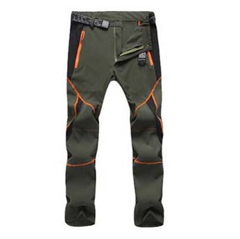 Man Zomer Vissen Fietsen Broek Trekking Reizen Wandelen Broek Mannen Outdoor Anti-Uv Ademend Broek Camping S-3XL: Men orange stripe / XXXL