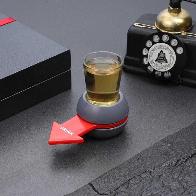 pekeren skudd spinner selskapsspill snurre rundt drikkespill glasskoppsett roterbar pil øl vin brettspill bord underholdning: 05