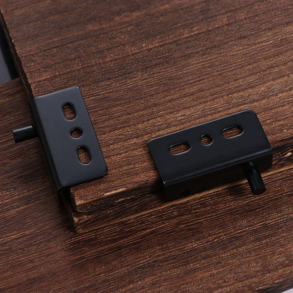 2 Stuks Multifunctionele Pivot Scharnieren Roestvrij Staal Met Bus Bovenste Onderste Scharnier Clips Zwart/Zilver Zware Verborgen As