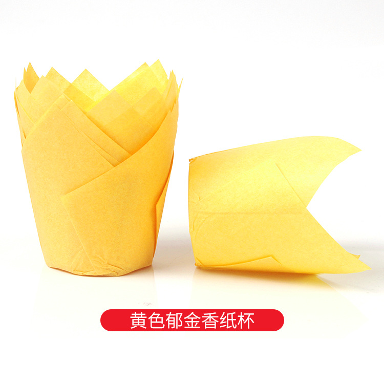 200 stücke Tulpe Muffin Cupcake Pappbecher öl dichte Cupcakes Liner zurück Muffin Kasten Tasse Kuchen Dekorations werkzeuge Muffin wickeln Fälle: HIMMELBLAU