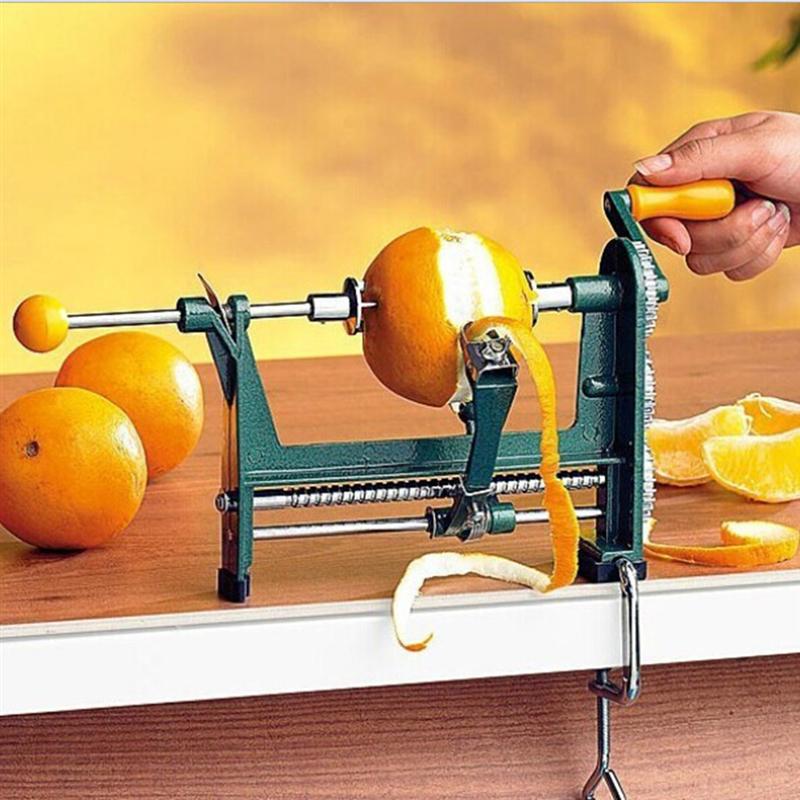 1PC Orange Peeler Durable Household Heavy Duty Hand-Cranked Vegatable Peel Remover Alloy Peelers Peeling Machine Apple Fruits