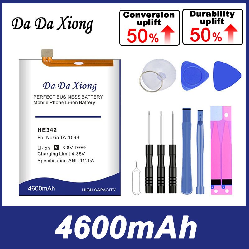 HE342 HE 342 4300mAh baterías de teléfono inteligentes para Nokia X6 6,1 Plus TA-1099 TA-1109 X5 5,1 Plus batería de buena