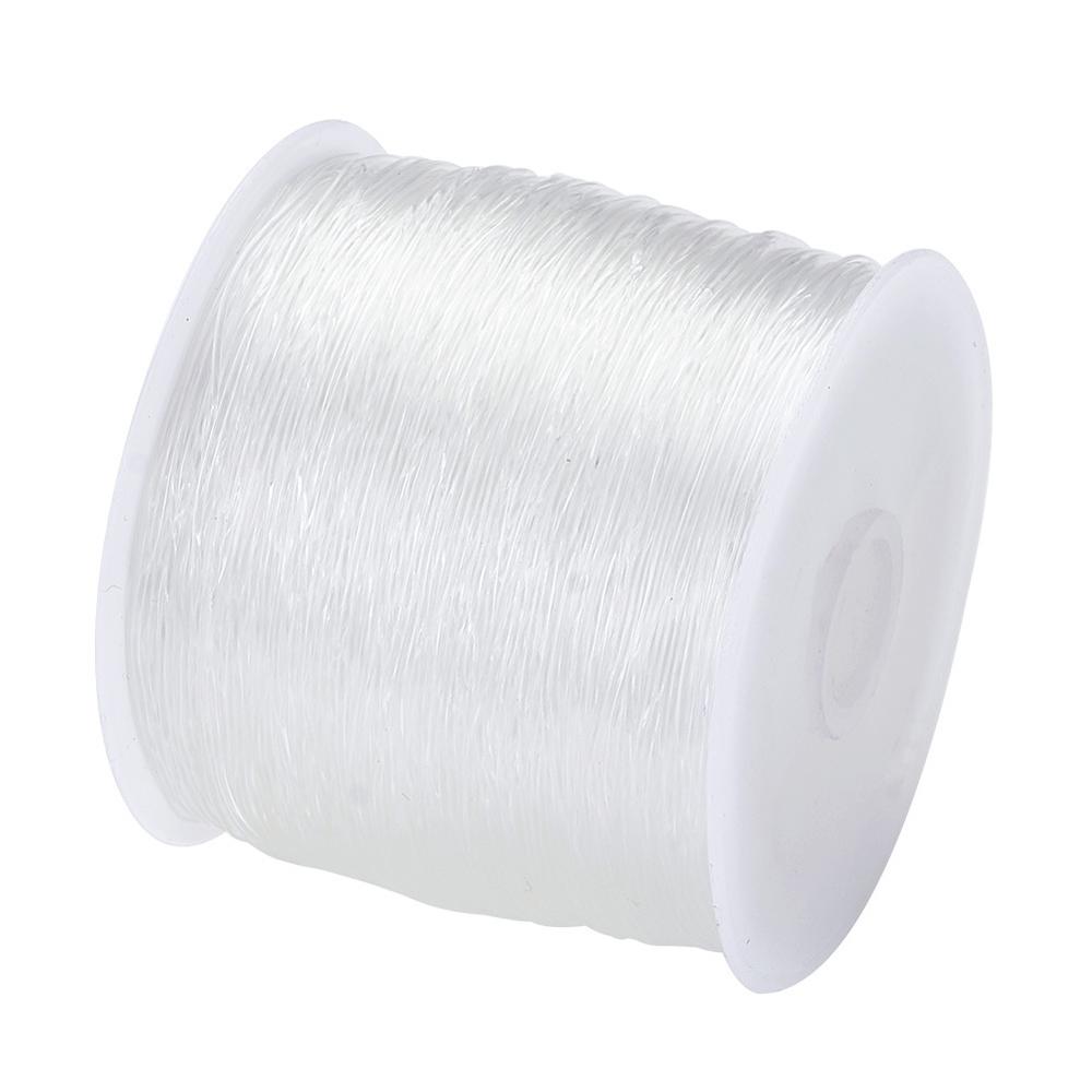 Clear crystal elastic thread 0.5mm 0.6mm 0.7mm 0.8mm jóias beading cordões para o estiramento pulseira fazendo diy joias descobertas