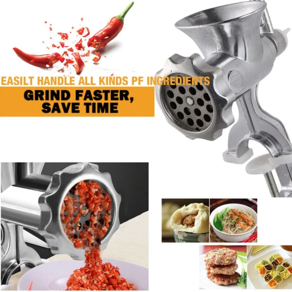 Zware handbediende handmatige keuken vleesmolen noedels molen worstvuller fruit groente rundvlees worst pasta maker nieuw