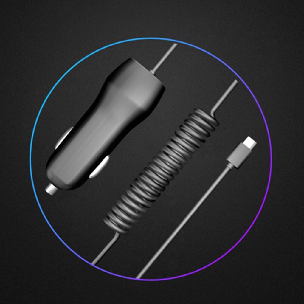 Usb Auto Telefoon Oplader Auto Usb Lader Snel Opladen Charge Micro Usb Type C Verlichting Kabel Voor Iphone Voor Samsung