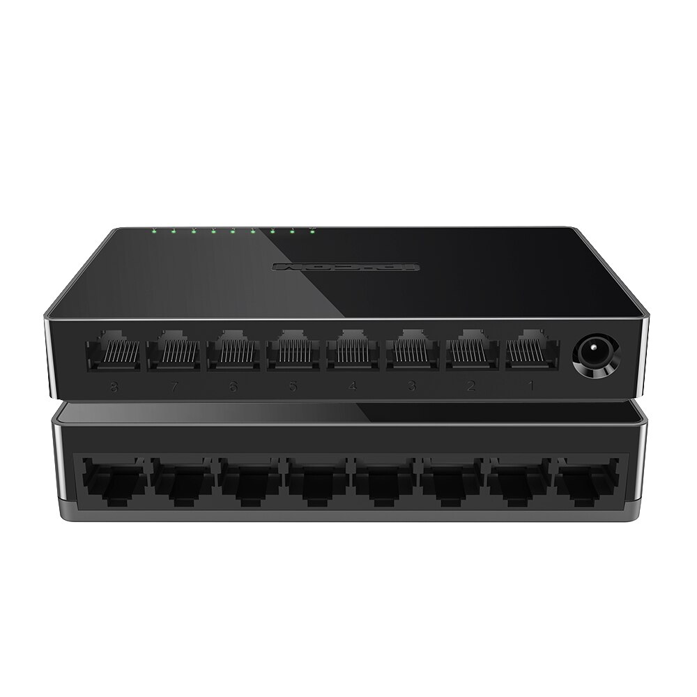 IP-COM 8 Port Gigabit Switch 10/100/1000Mbps RJ45 LAN Ethernet Fast Desktop Network Switching Hub Shunt