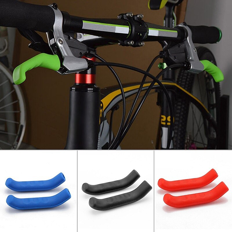 1 paar Universal Brake Grips Soft Silicone MTB Mountainbike Rem Mouw Lever Grips Protector Case Cover