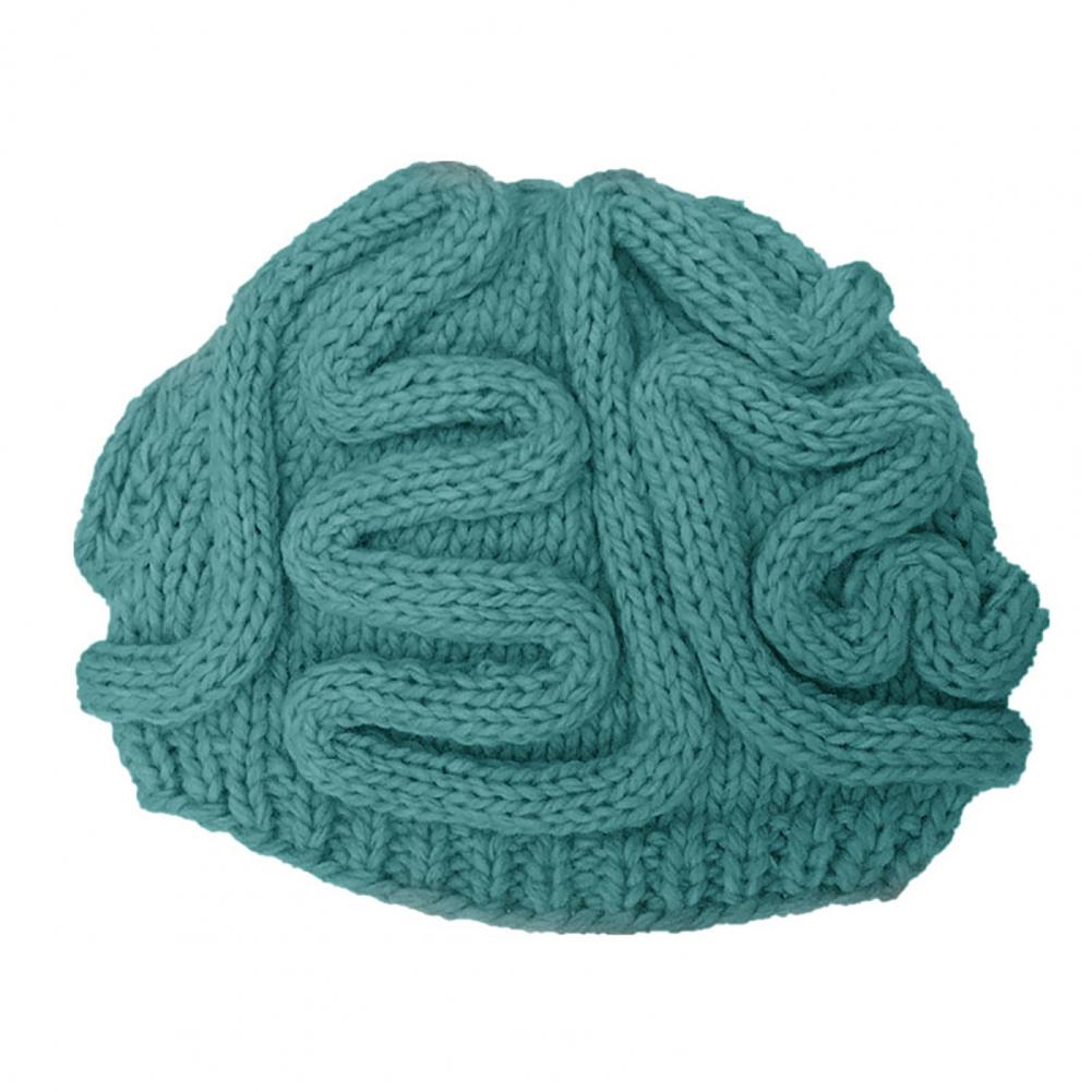 Mutsen Hoeden Spoof Horror Hersenen Gebreide Hoed Grappige Warm Cap Party Hoofddeksels Fotografie Props Caps Hoofddeksels Voor Party 14 Kleuren: Peacock Blue