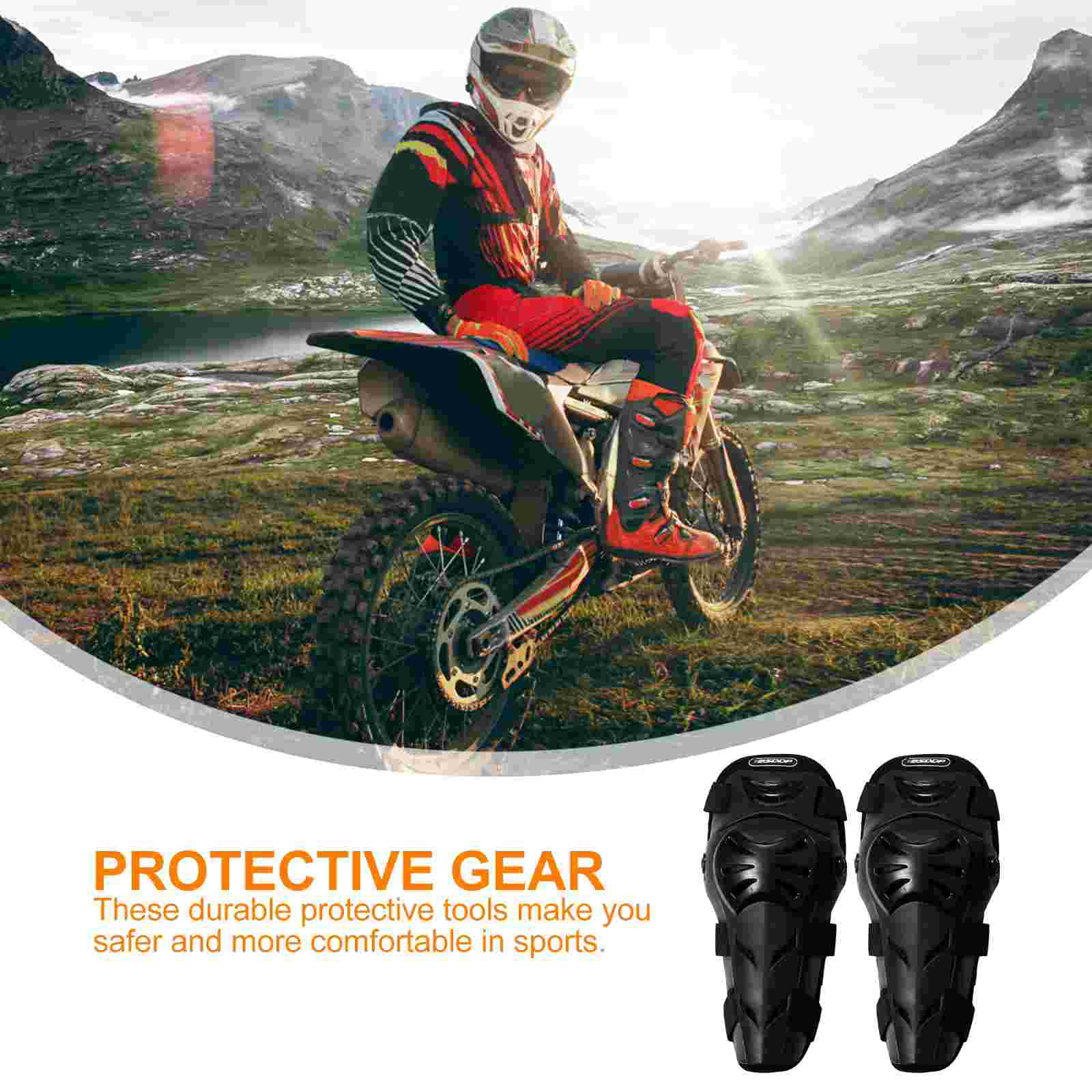 1 Set Limbs Protector Riding Protective Gear Useful Motorcycle Knee Elbow Pads
