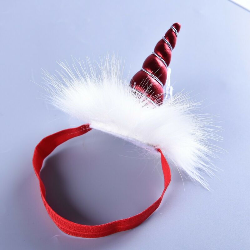 Infant Christmas Girl Red TUTU Skirt Halloween Party Tutu Unicorn Baby Headband UK