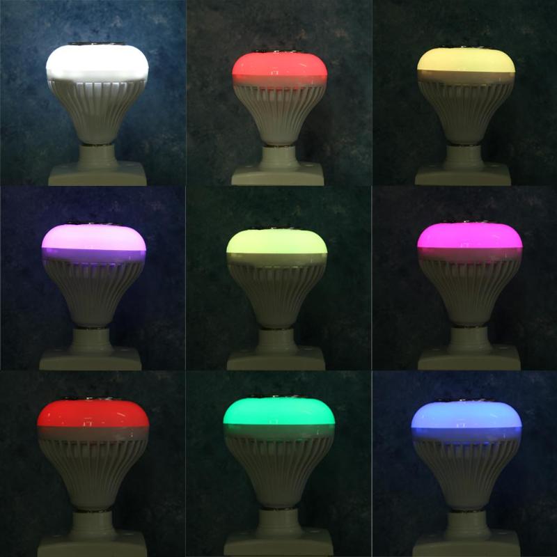 Led Lamp Lampen E27 Smart Bluetooth Muziek Afstandsbediening Party Stage Licht