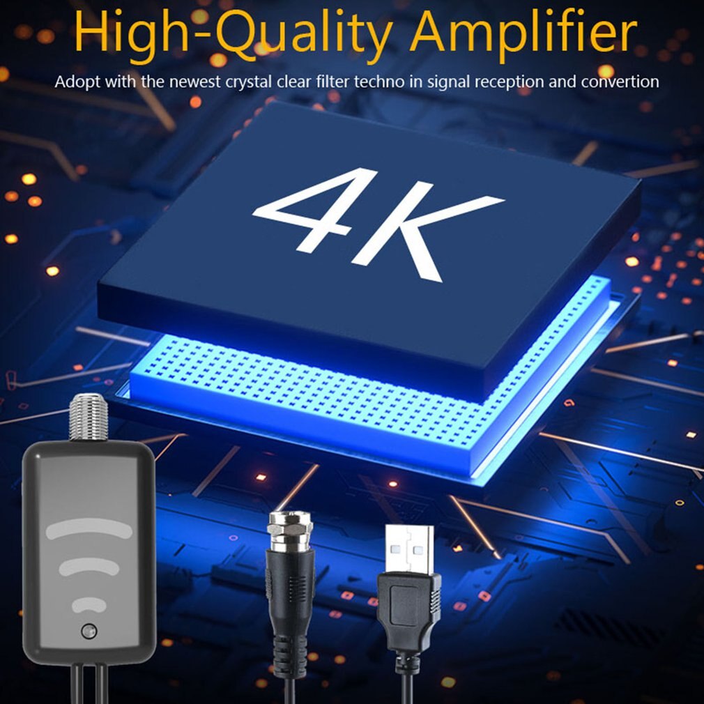 150 Mile Range Antenna TV Digital HD 4K Antena Digital Indoor HDTV Receiver 1080p Indoor Amplifier Signal Booster