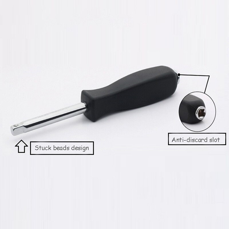 Llave de tubo de doble uso, herramienta con mango de conexión de agujero inferior de 1/4mm, girador de varilla cuadrada pequeña, 6,3