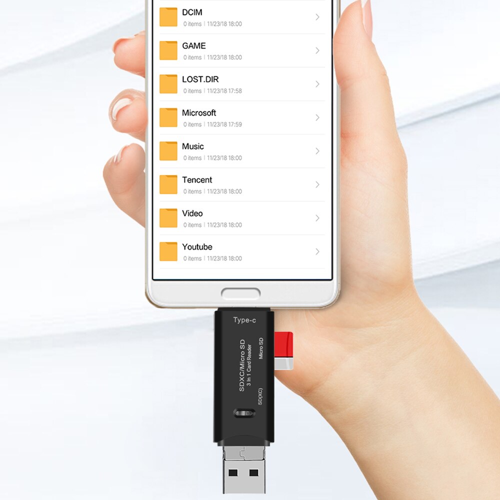 Kebidumei Multi in 1 Type-C SD Card Reader Micro USB USB 3.0 OTG TF Card Reader Flash Drive Adapter