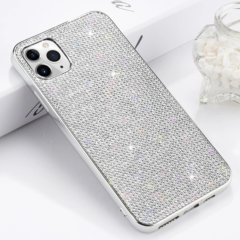 Nuova custodia con strass Glitter Bling per Iphone 13 11 12 Pro Max X XR XSMAX 6 6S 8 7 Plus custodia in cristallo SE2020: For iPhone 12 12Pro