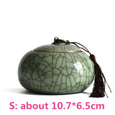 Keramiek Thee Pot Verzegelde Porselein Suiker Opslag Blikjes Chinese Stijl Mini Keramische Thee Dozen Tank Gedroogde Vruchten Bus Snoeppot: meixian 10.7x6.5cm