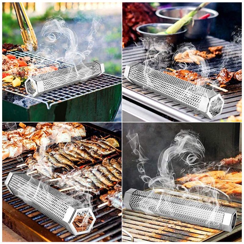 12 inchs premium Pellet Smoker Tube, Portable 304 Stainless steel smoker tube for Any Grill