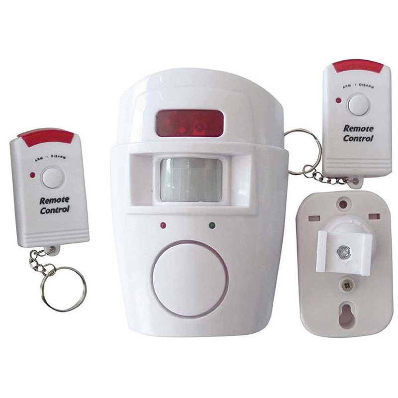 Portable 105dB PIR Motion Detector Infrared Anti-theft Motion Detector Home Security Alarm system+2 controllers