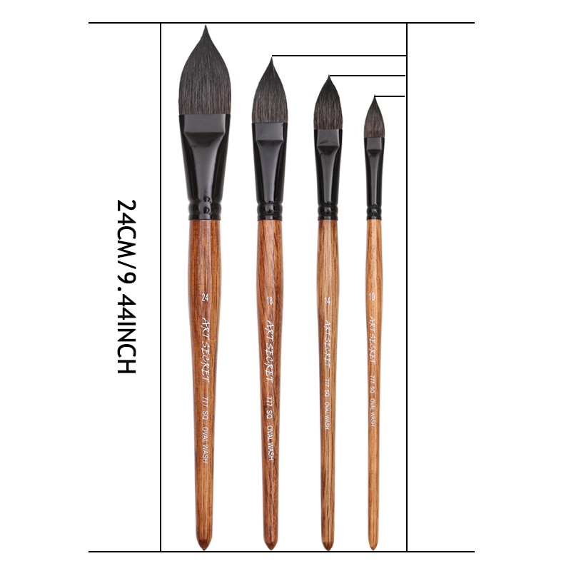 Raphael SoftAqua Eekhoorn Aquarelborstel – Minipenseel, Mop, Maat 4 – Synthetisch Met Natuurlijke Haaraanslag – Geschikt Voor Aquarel, Inkt, Gouache En Acryl