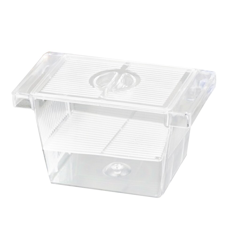 Hatchery ABS Easy Clean Isolation Transparent Fish Breeding Box With Suction Cups Aquarium Tank Pet Supplies Mini House Floating: S