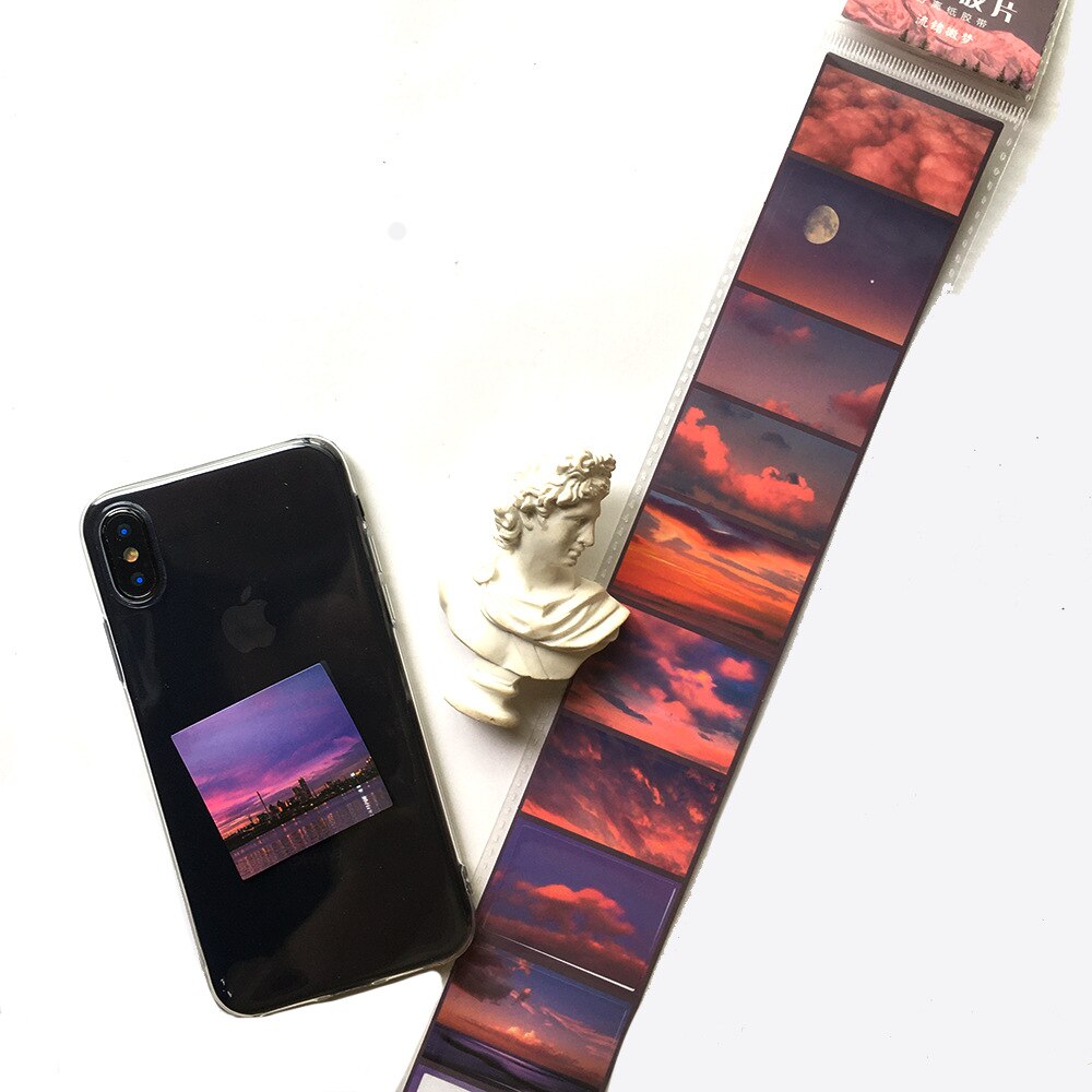 8Pcs/pack Time Fragment Series Journal Decorative Stickers Scrapbooking Stick Label Diary Stationery Album Film Stickers: 2