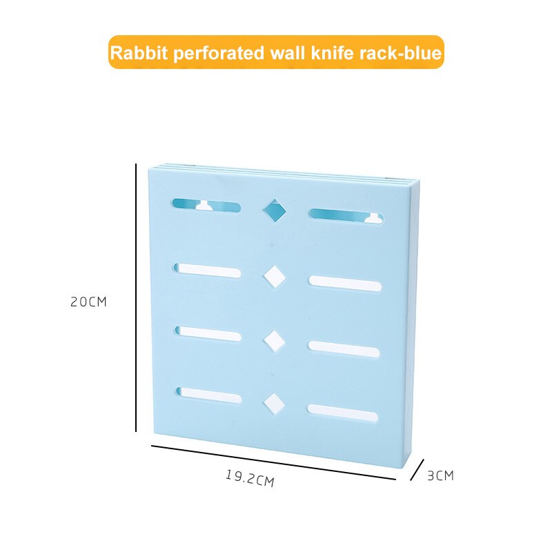 Soporte de plástico para cuchillos de cocina, Soporte múltiple montado en la pared, bloques para organizar cuchillos, herramienta de cocina, accesorios para cuchillos: 04