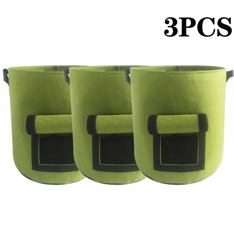 Bolsas de cultivo de plantas de fieltro de 5/10 galones, tela no tejida, maceta para patatas de jardín, bolsas para cultivo de verduras con invernadero, herramientas verticales hidratantes: XL / plum