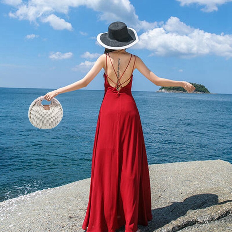 Slak 'S Nest Tote Handtas Zomer Strand Tassen Vrouw Stro Tassen Vrouwen Handtas Rotan Tas