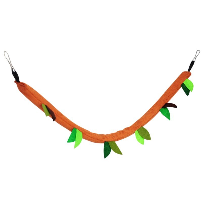 Hamaca para hámster para mascota pequeña, nido de animal doméstico, túnel de hoja de bosque, Totoro, conejillo de indias, ardilla, jaula cálida, casa de juguete