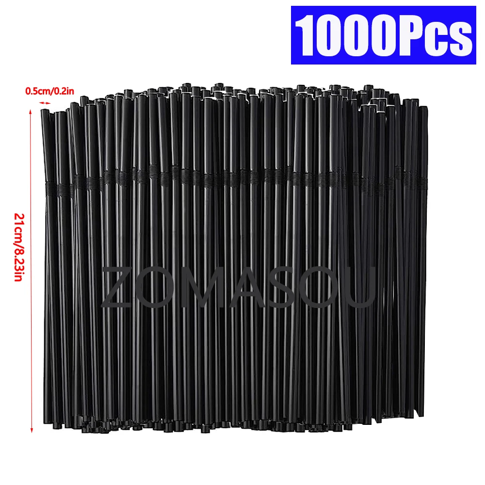 50/3000/6000pc kleurrijke drinkrietjes voor bruiloften, feestjes, melkthee, cocktails, bar, keuken, drankjes, thuis, cola rietje: Duidelijk