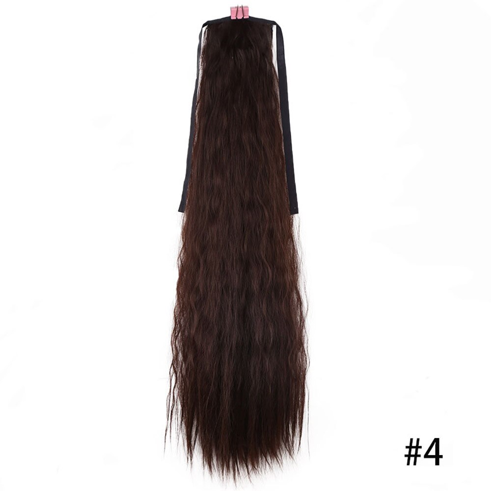 High Temperature Fiber Synthetic Afro Kinky Hair Pony Tail Hairpieces Drawstring Ponytails Hair Extension 24 Inch: 4