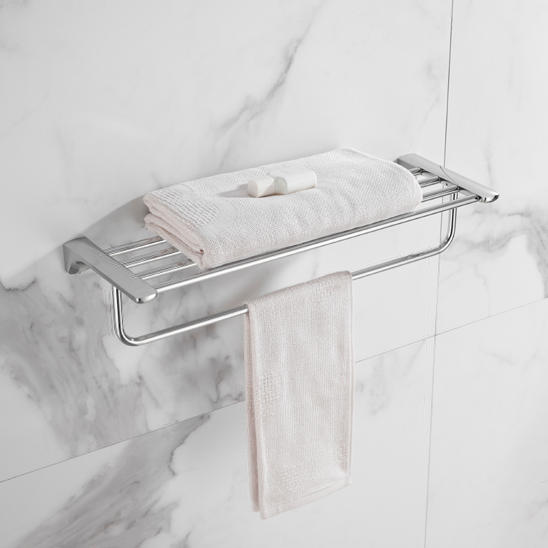 Hoogwaardige Roestvrijstalen Badkameraccessoires Set, Badkamerhaak, Papierhouder, Handdoekstang, Handdoekring, Badkamersets, Chromen 13700