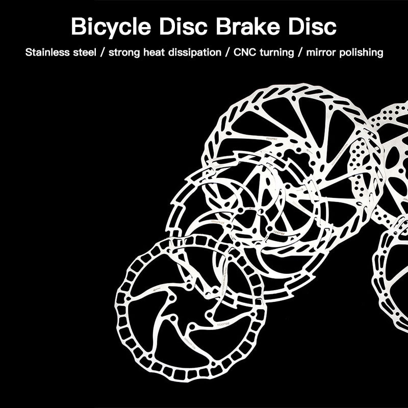Disques de VTT plaquettes de frein de vélo 160/180/203mm Cassette à disque à Six ongles G3/HS1 avec vis frein à disque en acier inoxydable
