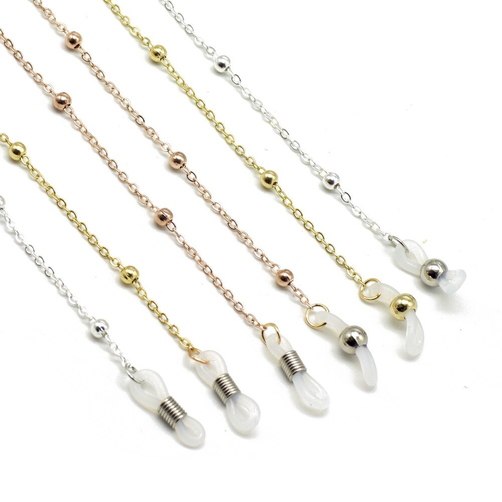Mode Vrouwen Kralen Glazen Ketting Lanyard Zonnebril Keten Eenvoudige Kralen Glazen Ketting Lanyard Ketting Sieraden