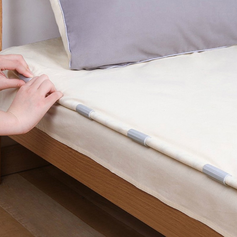 12pcs/set Home Living Blankets Bed Sheet Clip Mattress Fasteners Set Fixing Slip-Resistant Clamp Quilt Bed Cover Grippers Holder