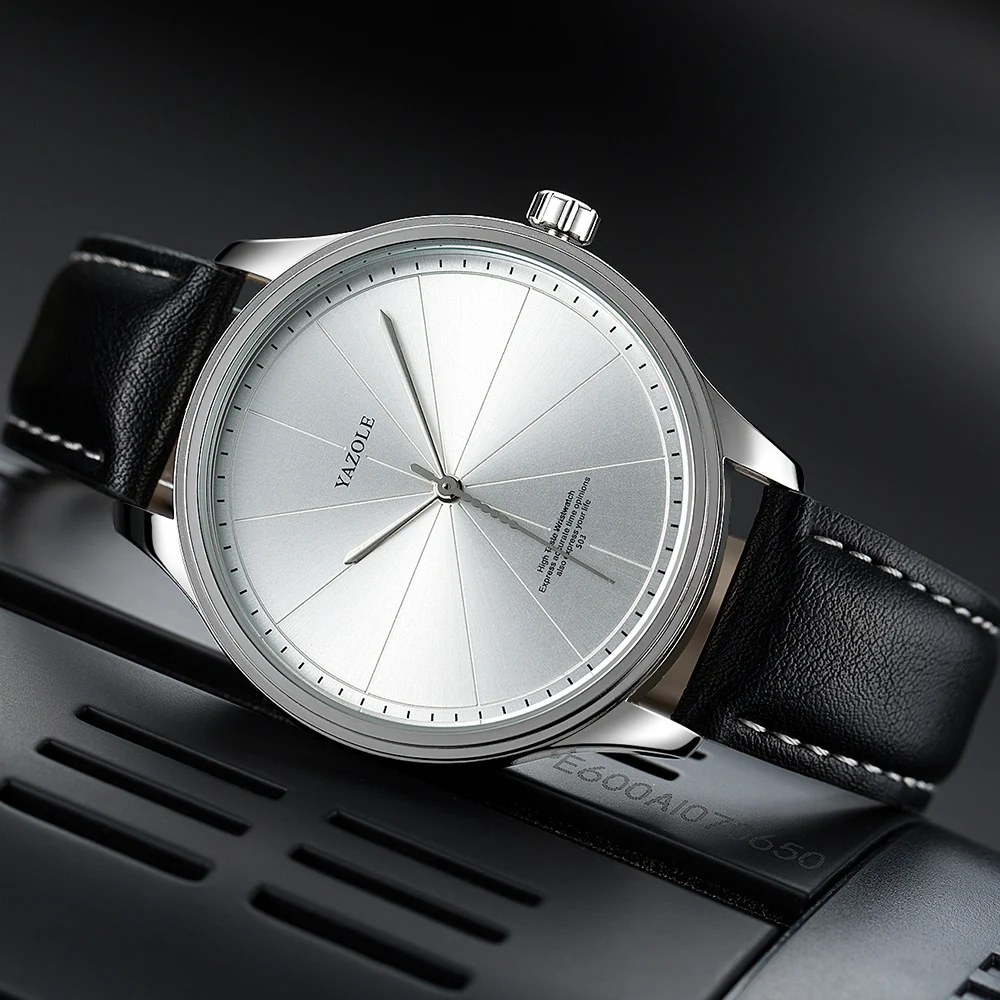 2025 heren quartz horloges casual mode zakelijke stijl polshorloge heren zwart bruin lederen band horloge Orologio Da Uomo