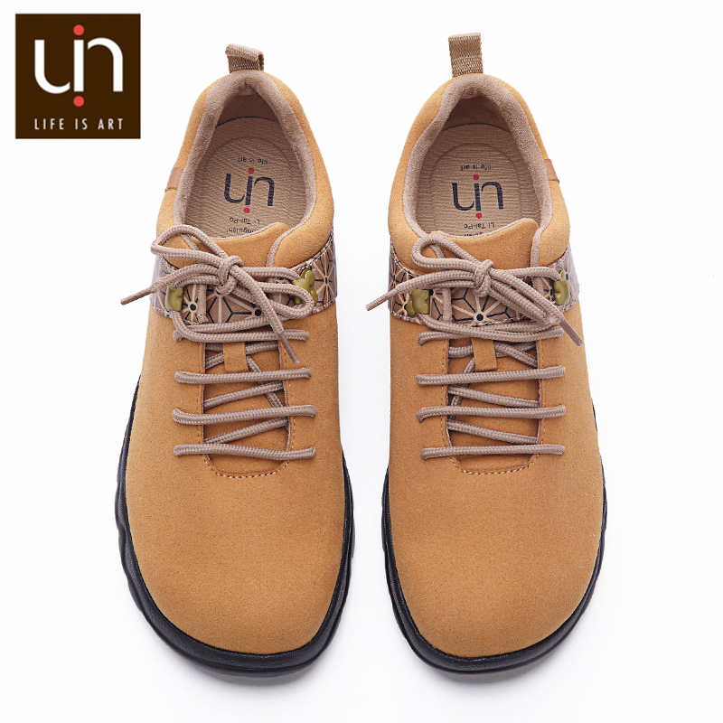Uin quebec -serien höst/vinterskor för kvinnor/män mikrofiber mocka sneakers breda fötter utomhus casual casual skor lätt