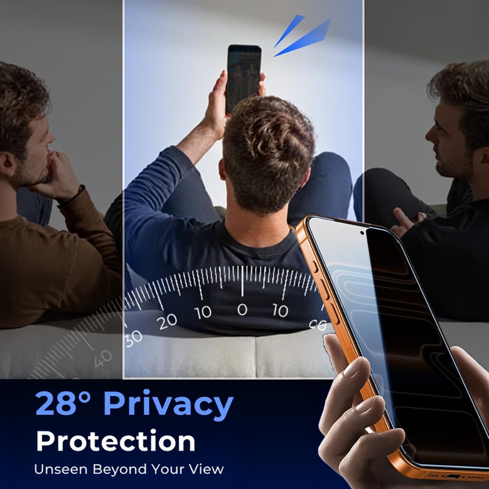 4Pcs Full Cover Privacy Tempered Glass for iPhone 17 16 15 14 Pro Max Air 15 14 Plus 13 12 11 Pro XR XS Easy Installation Glass