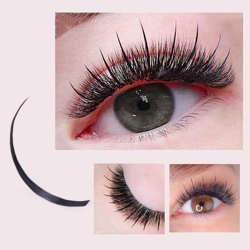 Lucky lashes a/m shape premade fans eyelash extensions til salon individuelle øjenvipper