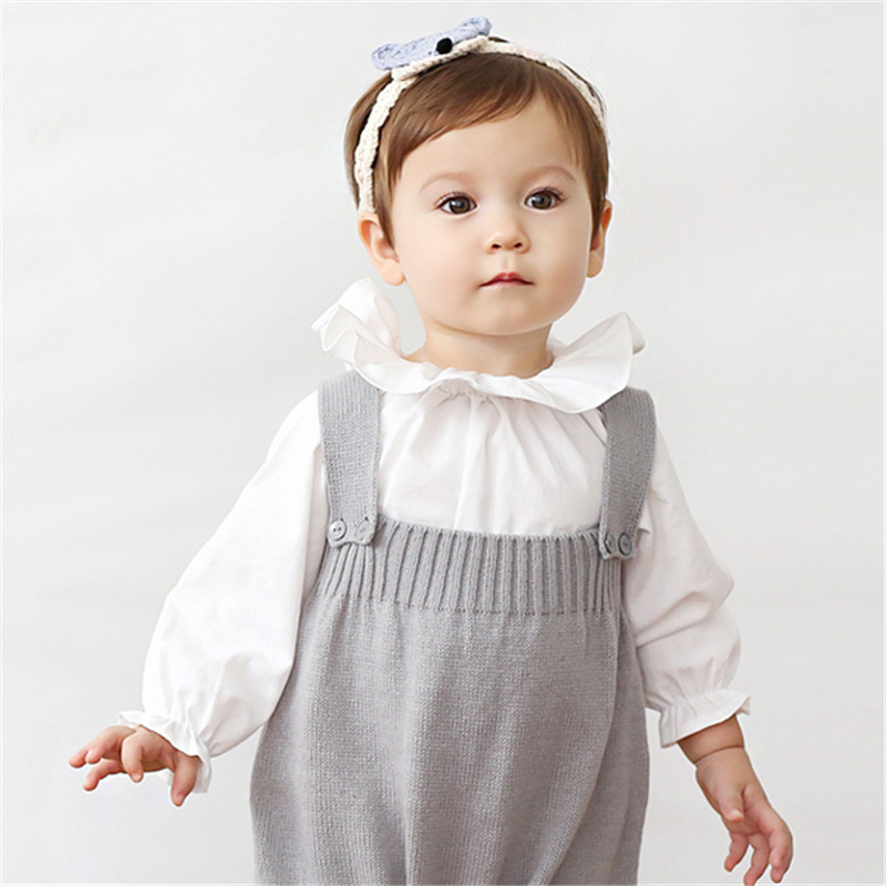 Herfst Meisje Shirts Katoen Baby Basic Kleding Ruche Kraag Meisjes Blouses Kinderkleding Voor Meisjes Baby Shirts