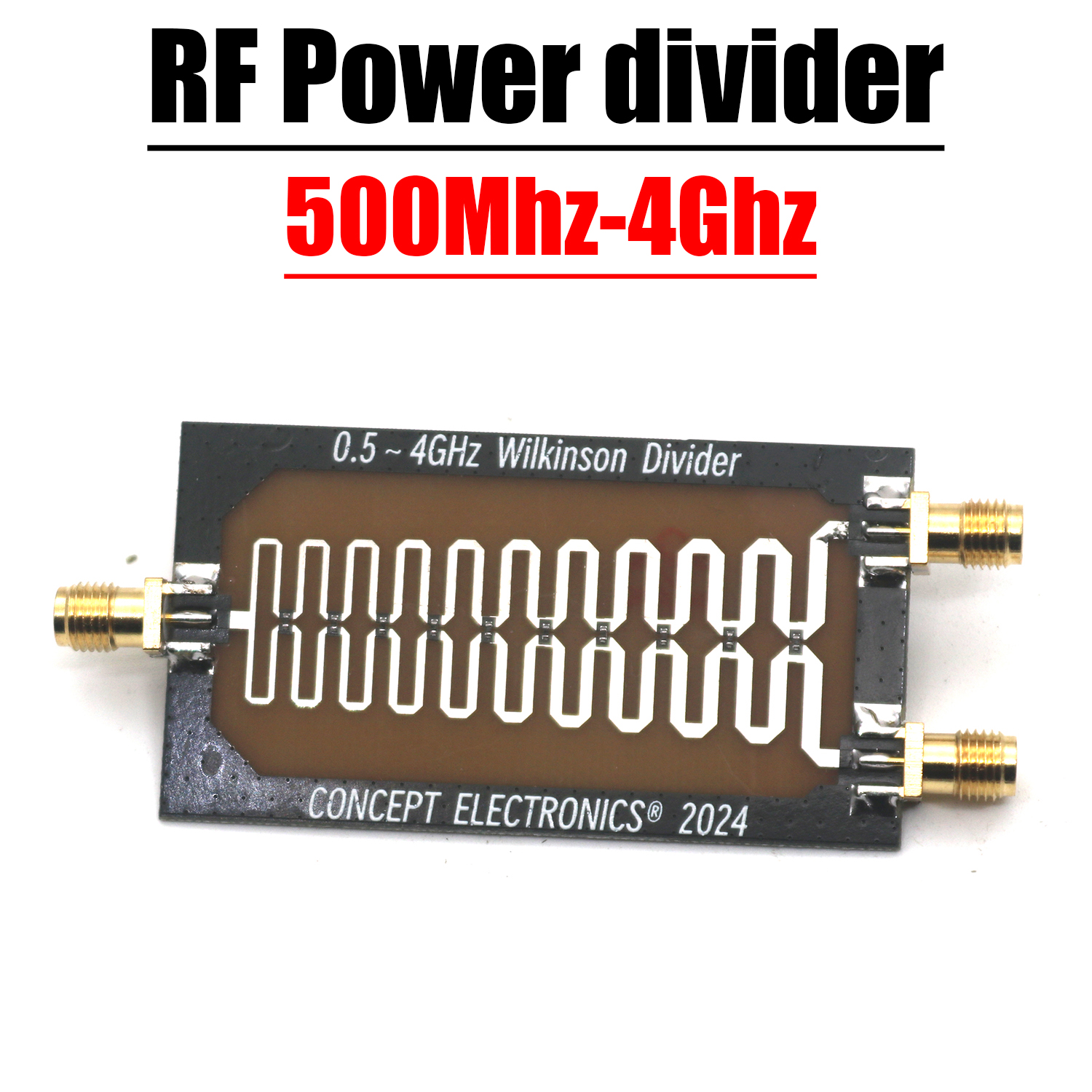 0,5-4GHz Wilkinson RF Power Splitter RF Divider Combiner für HF-Verstärker Leistungs synthese ﻿ 868m 915m 1,2g 1,5g 2,4g