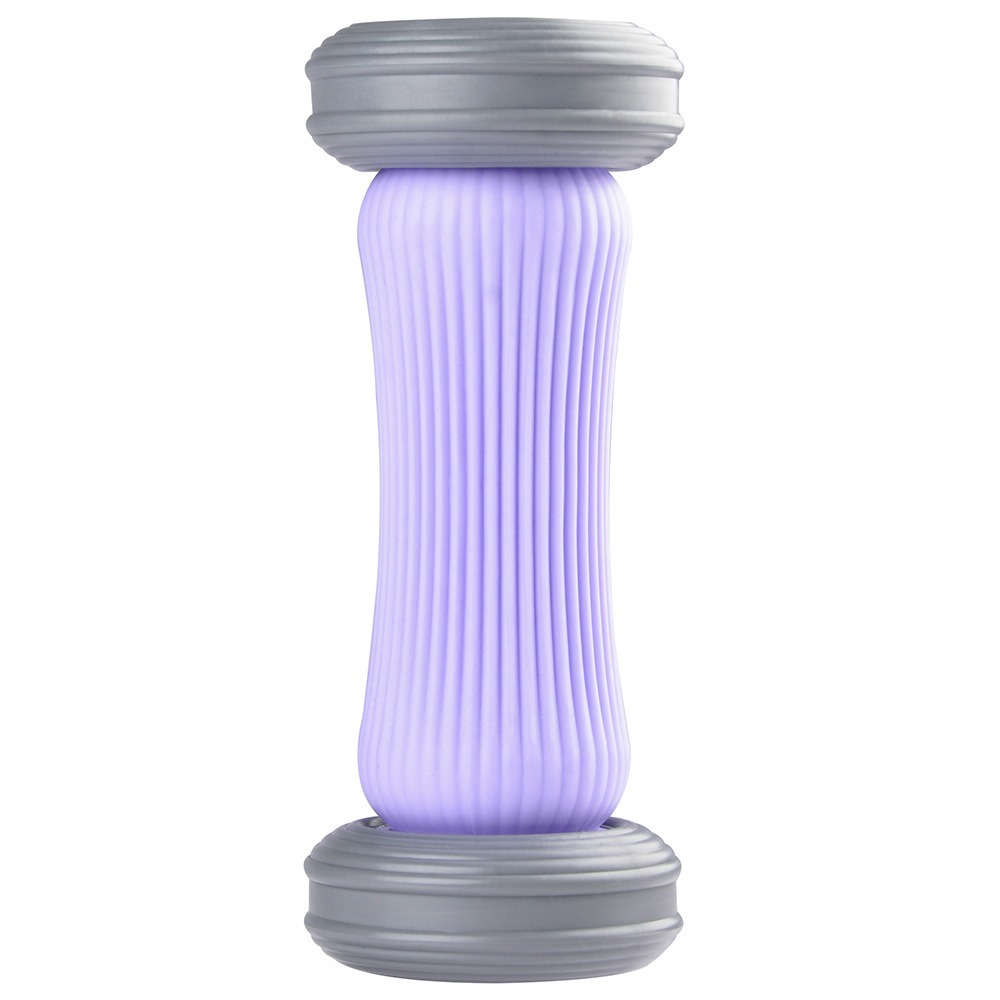 Pvc voetmassage roller ontspanningsapparaat handmatige massage voettrainer ontspanning fysiotherapie fascia roller diepe weefselmassage: Bruin