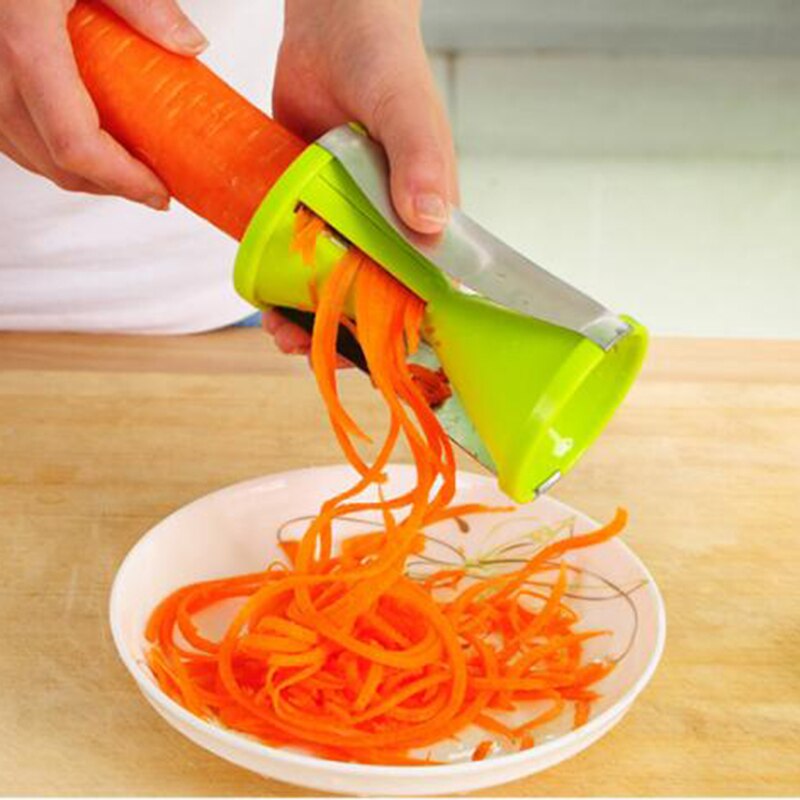 Groente Fruit Spiral Shred Process Device Cutter Slicer Peeler Keuken Tool Spiralizer Cutter Raspen keuken tool