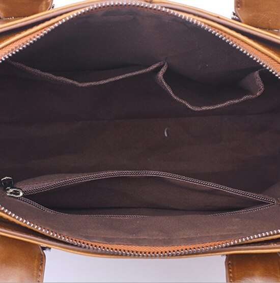 Olie wax leren heren aktetas handtas vintage laptop business tas beroemd merk heren messenger schoudertas