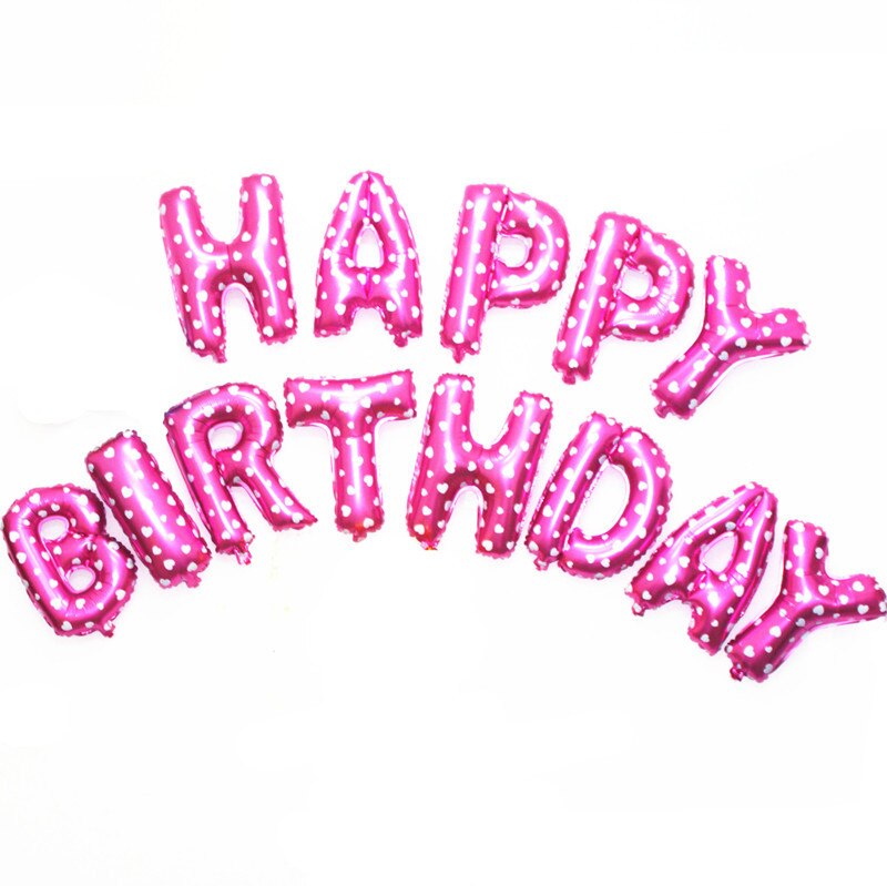 Gelukkige Verjaardag Brief Set Ballon Supplies Engels Aluminium Ballon Partij Decoratie Ballon Kerst Halloween: LASER